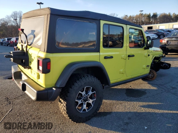 2022 Jeep Wrangler Unlimited Rubicon z VIN 1C4HJXFN4NW244038, wystawiony jako Copart lot #87279694 z przebiegiem Nie podano mil oraz Nie do naprawy • Non repairable. Historia ofert i sprzedaży dostępna na DreamBid. Obrazek 3.