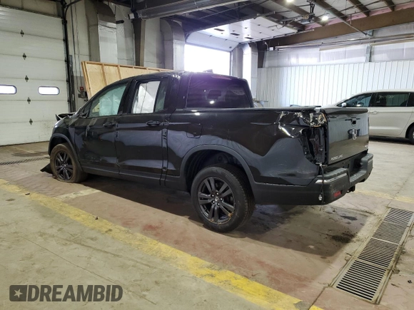 2020 Honda Ridgeline Sport with VIN 5FPYK3F16LB023763, listed as a Copart auction lot 71100094 with Not provided miles and Salvage title. Bid and sale history available at DreamBid. Image 2.