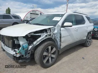 2021 Chevrolet Traverse LT Leather with VIN 1GNEVHKW1MJ213554, listed as a IAAI auction lot 40189535 with 70,232 mi miles. Bid and sale history available at carsss.com. Image 2.