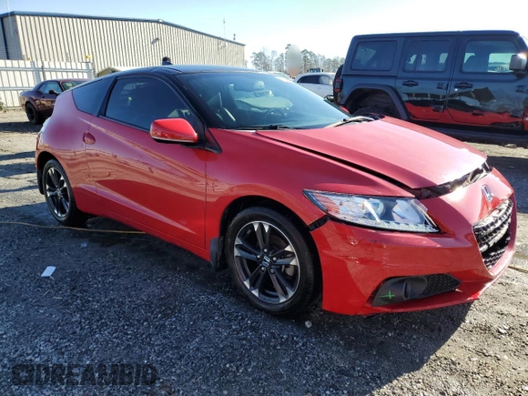 2015 Honda CR-Z EX with VIN JHMZF1D69FS000066, listed as a Copart auction lot 43729855 with 82,893 mi miles and Salvage title. Bid and sale history available at DreamBid. Image 4.