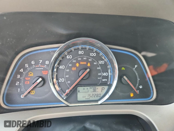 2013 Toyota RAV4 Limited with VIN 2T3DFREVXDW122956, listed as a Copart auction lot 61355155 with 152,280 mi miles and Salvage title. Bid and sale history available at DreamBid. Image 9.