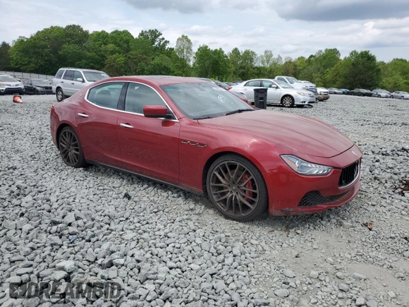 2014 Maserati Ghibli S Q4 with VIN ZAM57RTA7E1128937, listed as a Copart auction lot 54492205 with 79,897 mi miles and Salvage title. Bid and sale history available at DreamBid. Image 4.