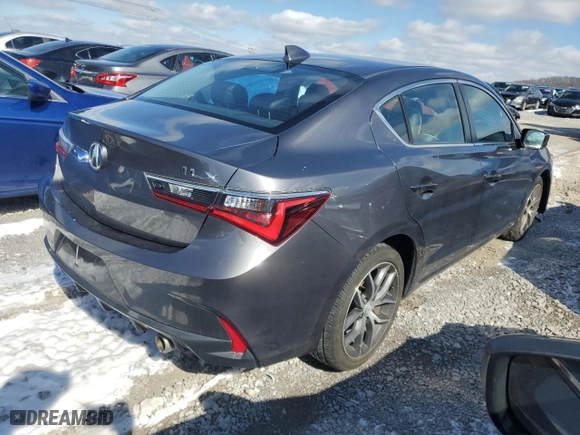2019 Acura ILX w/Premium Pkg with VIN 19UDE2F78KA007120, listed as a Copart auction lot 45760955 with 51,034 mi miles and Salvage Title. Bid and sale history available at carsss.com. Image 3.