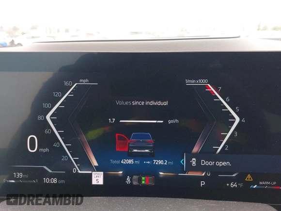 2024 BMW X5 xDrive40i with VIN 5UX23EU08R9U20717, listed as a IAAI auction lot 42392632 with 42,085 mi miles and . Bid and sale history available at DreamBid. Image 7.