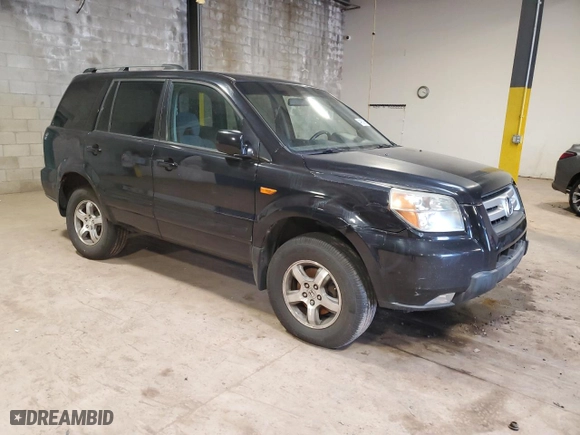 2006 Honda Pilot EX with VIN 5FNYF18486B020392, listed as a Copart auction lot 49639095 with 152,545 mi miles and Salvage Title. Bid and sale history available at carsss.com. Image 4.