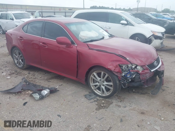 2006 Lexus IS 350 with VIN JTHBE262265010490, listed as a IAAI auction lot 41910749 with 179,472 mi miles and . Bid and sale history available at DreamBid. Image 1.