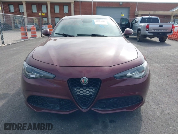 2018 Alfa Romeo Giulia with VIN ZARFAEBN8J7566581, listed as a IAAI auction lot 41524224 with 56,863 mi miles. Bid and sale history available at carsss.com. Image 12.