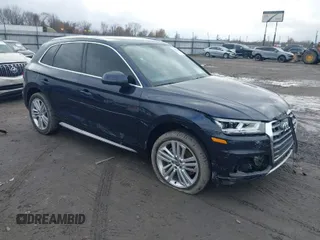 2018 Audi Q5 Premium Plus z VIN WA1BNAFYXJ2092411, wystawiony jako IAAI lot #41051336 z przebiegiem 54 595 mil mil oraz . Historia ofert i sprzedaży dostępna na DreamBid. Obrazek 1.