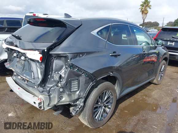 2022 Lexus NX with VIN 2T2AGCEZ7NC011773, listed as a IAAI auction lot 41502665 with 14,096 mi miles. Bid and sale history available at carsss.com. Image 4.