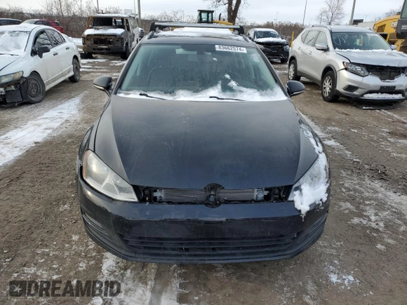 2017 Volkswagen Golf SportWagen SE with VIN 3VWC17AU1HM509704, listed as a Copart auction lot 83662574 with 176,875 mi miles and Salvage Title. Bid and sale history available at carsss.com. Image 5.