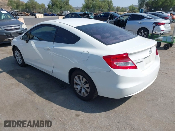 2012 Honda Civic Cpe LX with VIN 2HGFG3B5XCH564353, listed as a IAAI auction lot 42109955 with 158,331 mi miles. Bid and sale history available at carsss.com. Image 3.