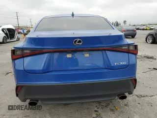 2022 Lexus IS with VIN JTHAA1D26N5122731, listed as a Copart auction lot 50445945 with 42,388 mi miles and Salvage Title. Bid and sale history available at carsss.com. Image 6.