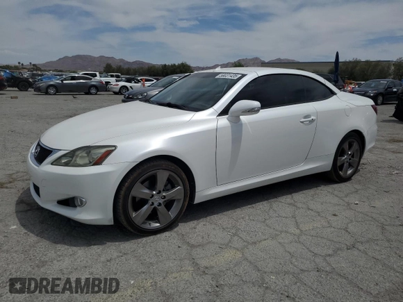 2010 Lexus IS 250 C with VIN JTHFF2C23A2508307, listed as a Copart auction lot 58031435 with 75,331 mi miles and Salvage title. Bid and sale history available at DreamBid. Image 1.