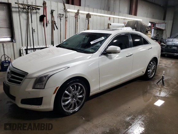 2013 Cadillac ATS Luxury with VIN 1G6AH5R37D0115727, listed as a Copart auction lot 79068334 with 169,749 mi miles and Salvage Title. Bid and sale history available at carsss.com. Image 1.