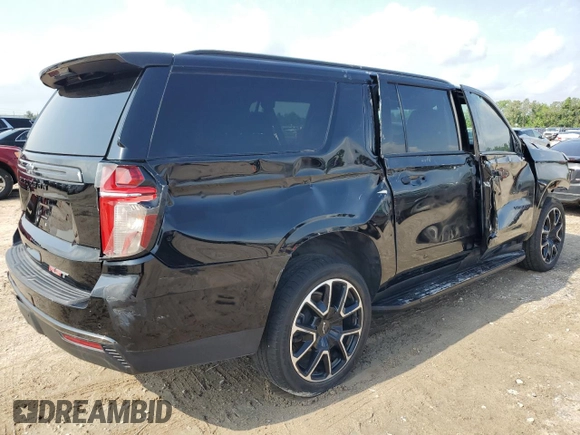 2022 Chevrolet Suburban RST with VIN 1GNSCEKD1NR304560, listed as a Copart auction lot 54498525 with 83,522 mi miles and Salvage title. Bid and sale history available at DreamBid. Image 3.
