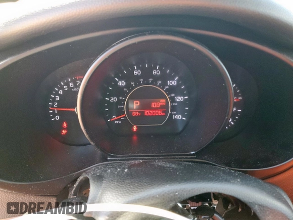 2016 Kia Soul + with VIN KNDJP3A57G7869028, listed as a Copart auction lot 47012845 with 102,006 mi miles and Salvage Title. Bid and sale history available at carsss.com. Image 9.