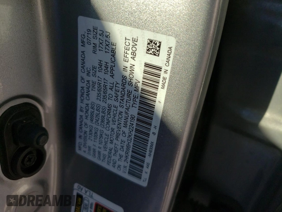 2019 Honda CR-V LX with VIN 2HKRW6H32KH224190, listed as a Copart auction lot 71834382 with 53,089 mi miles. Bid and sale history available at carsss.com. Image 12.