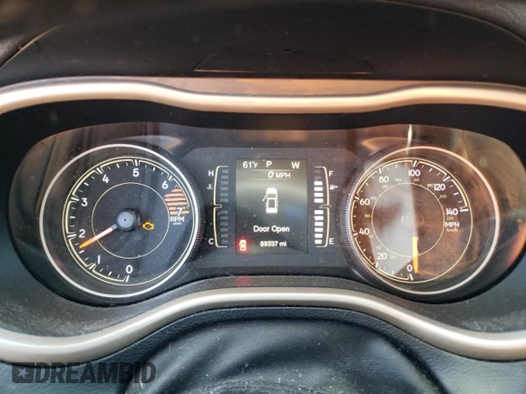 2017 Jeep Cherokee Sport with VIN 1C4PJMAB1HW648071, listed as a Copart auction lot 48479765 with 89,337 mi miles and Salvage Title. Bid and sale history available at carsss.com. Image 9.