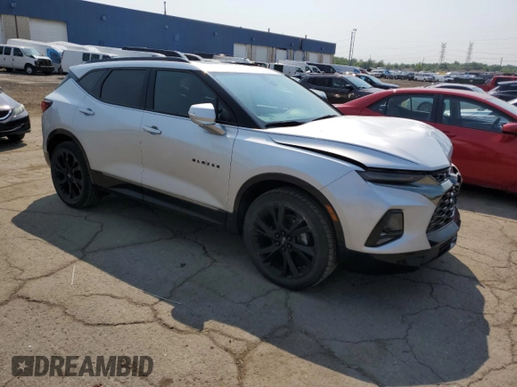 2020 Chevrolet Blazer RS с VIN 3GNKBERS8LS706187, выставлен на аукционе Copart как лот 60451485 с пробегом 61 064 миль миль и Чистый • Clean title. История ставок и продаж доступна на DreamBid. Изображение 4.