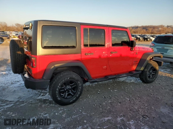 2018 Jeep Wrangler Unlimited Sport S with VIN 1C4BJWDG1JL816411, listed as a Copart auction lot 82702914 with 37,092 mi miles and Salvage Title. Bid and sale history available at DreamBid. Image 3.