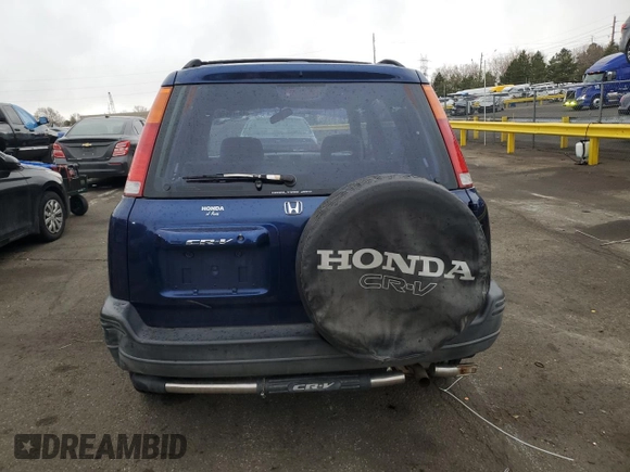 1997 Honda CR-V with VIN JHLRD1840VC034828, listed as a Copart auction lot 49176445 with 188,968 mi miles and Salvage Title. Bid and sale history available at carsss.com. Image 6.