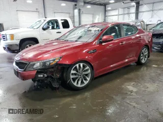 2014 Kia Optima SX with VIN 5XXGR4A75EG285842, listed as a Copart auction lot 89198715 with 160,907 mi miles and Salvage title. Bid and sale history available at DreamBid. Image 1.