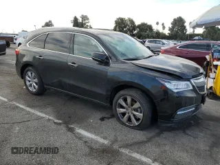 2016 Acura MDX w/Advance with VIN 5FRYD4H91GB042897, listed as a Copart auction lot 70005733 with 0 mi miles and Salvage Title. Bid and sale history available at carsss.com. Image 4.