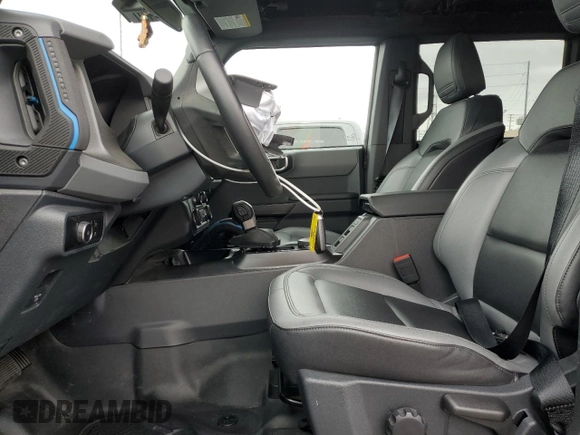 2024 Ford Bronco with VIN 1FMEE1BP6RLA41845, listed as a Copart auction lot 53920185 with 7,406 mi miles and Salvage title. Bid and sale history available at DreamBid. Image 7.