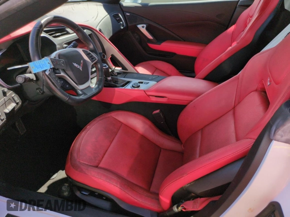 2019 Chevrolet Corvette Grand Sport 2LT with VIN 1G1YY3D78K5113083, listed as a Copart auction lot 75227904 with 0 mi miles and Non Repairable. Bid and sale history available at carsss.com. Image 7.