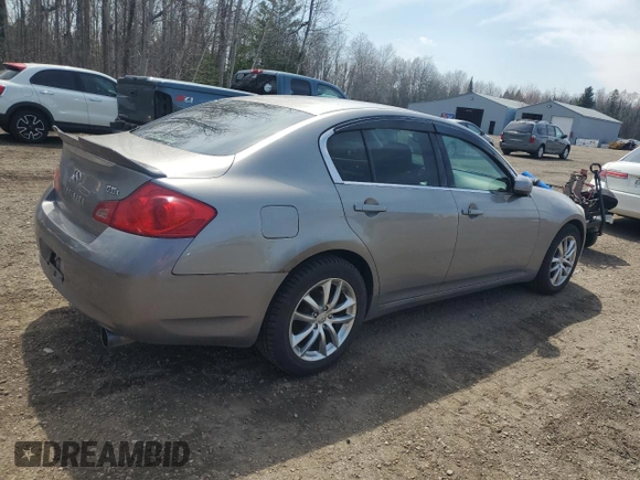 2007 Infiniti G35 with VIN JNKBV61F27M817083, listed as a Copart auction lot 54316065 with 217,079 mi miles and Clean Title. Bid and sale history available at DreamBid. Image 3.