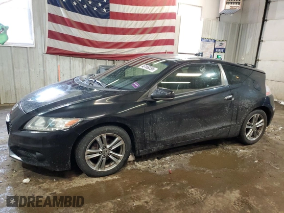 2013 Honda CR-Z EX with VIN JHMZF1C60DS002674, listed as a Copart auction lot 46168235 with 83,253 mi miles and Salvage Title. Bid and sale history available at carsss.com. Image 1.