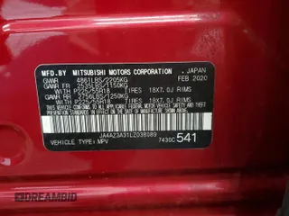 2020 Mitsubishi Outlander ES z VIN JA4AZ3A31LZ038089, wystawiony jako Copart lot #57866355 z przebiegiem 74 132 mil mil oraz Szkoda całkowita • Salvage title. Historia ofert i sprzedaży dostępna na DreamBid. Obrazek 13.