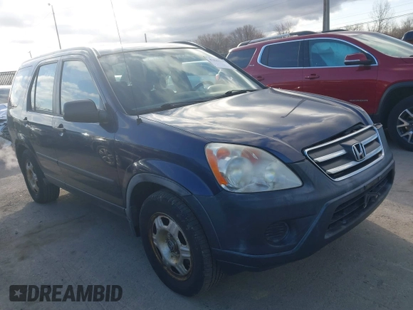 2006 Honda CR-V LX with VIN JHLRD785X6C013465, listed as a IAAI auction lot 41843337 with 237,622 mi miles and . Bid and sale history available at carsss.com. Image 1.