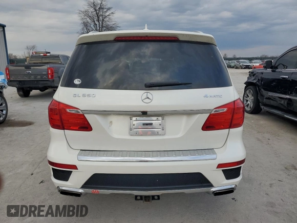2013 Mercedes-Benz GL-Class GL 550 with VIN 4JGDF7DEXDA262716, listed as a Copart auction lot 46491745 with 168,007 mi miles and Salvage Title. Bid and sale history available at carsss.com. Image 6.
