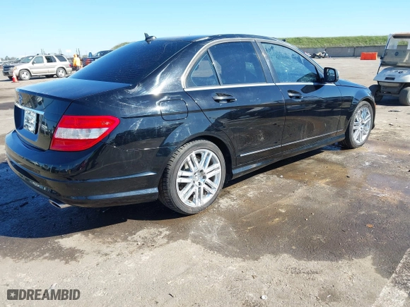 2009 Mercedes-Benz C-Class 3.0L Sport with VIN WDDGF54X29R073645, listed as a IAAI auction lot 41668825 with 143,051 mi miles. Bid and sale history available at carsss.com. Image 4.