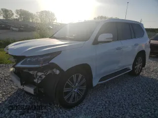 2017 Lexus LX 570 z VIN JTJHY7AX6H4239439, wystawiony jako Copart lot #50875195 z przebiegiem 88 371 mil mil oraz Szkoda całkowita • Salvage title. Historia ofert i sprzedaży dostępna na DreamBid. Obrazek 1.