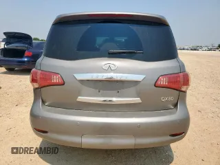 2014 Infiniti QX80 with VIN JN8AZ2NF2E9552934, listed as a Copart auction lot 57422625 with 103,786 mi miles and Salvage title. Bid and sale history available at DreamBid. Image 6.
