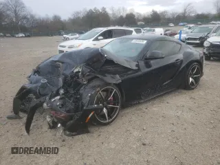 2022 Toyota GR Supra 3.0 with VIN WZ1DB0C07NW050097, listed as a Copart auction lot 43938695 with 41,439 mi miles and Salvage Title. Bid and sale history available at carsss.com. Image 1.