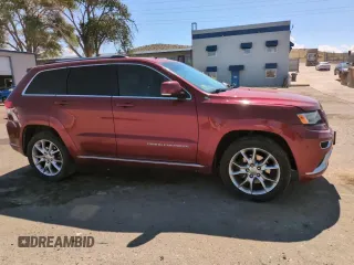 2015 Jeep Grand Cherokee Summit with VIN 1C4RJFJM6FC833687, listed as a Copart auction lot 59620695 with 110,074 mi miles and Salvage title. Bid and sale history available at DreamBid. Image 13.