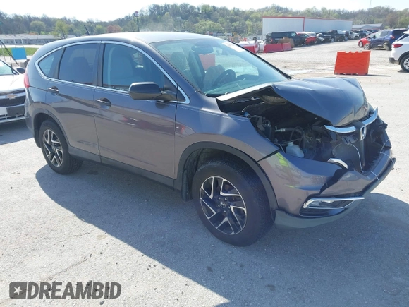 2016 Honda CR-V SE with VIN 5J6RM4H48GL067023, listed as a IAAI auction lot 41975626 with 134,308 mi miles and . Bid and sale history available at carsss.com. Image 1.