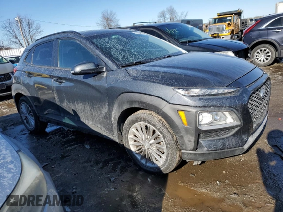 2019 Hyundai Kona SEL with VIN KM8K6CAAXKU334298, listed as a Copart auction lot 88096275 with 56,464 mi miles and Salvage Title. Bid and sale history available at DreamBid. Image 4.