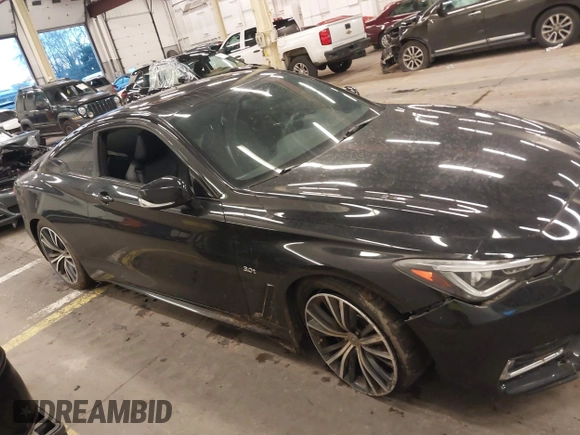 2018 Infiniti Q60 Luxe with VIN JN1EV7EL1JM393037, listed as a IAAI auction lot 41308526 with 54,065 mi miles and . Bid and sale history available at DreamBid. Image 13.