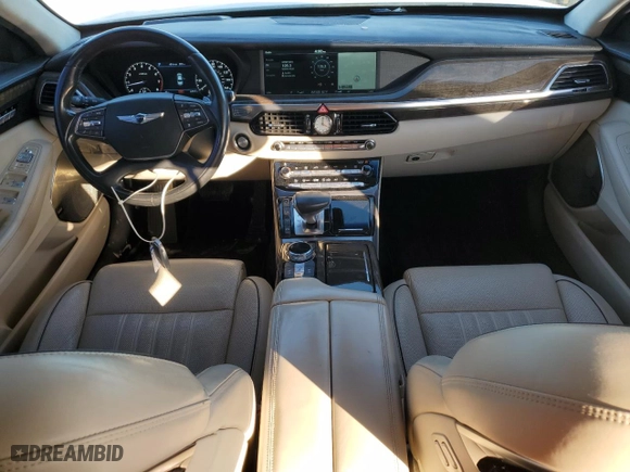 2017 Genesis G90 3.3T Premium with VIN KMHG34JA0HU032385, listed as a Copart auction lot 83540304 with 63,917 mi miles and Salvage Title. Bid and sale history available at carsss.com. Image 8.