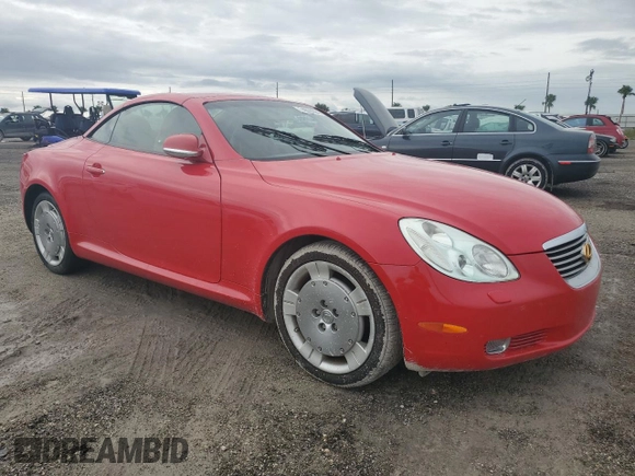 2002 Lexus SC 430 with VIN JTHFN48Y420016541, listed as a Copart auction lot 74678694 with Not Provided miles and Non Repairable. Bid and sale history available at DreamBid. Image 4.