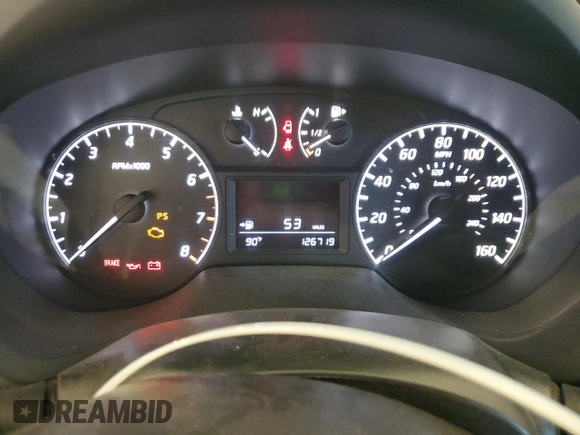 2017 Nissan Sentra SR with VIN 3N1AB7AP3HY406488, listed as a Copart auction lot 61795915 with 126,719 mi miles and Salvage title. Bid and sale history available at DreamBid. Image 9.