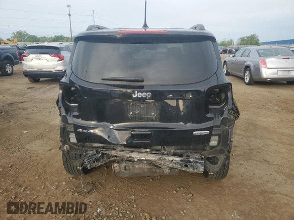 2018 Jeep Renegade Altitude with VIN ZACCJBBB9JPH12345, listed as a Copart auction lot 56932475 with 58,579 mi miles and Clean title. Bid and sale history available at DreamBid. Image 6.