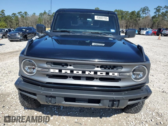 2022 Ford Bronco with VIN 1FMDE5BH6NLB01029, listed as a Copart auction lot 45603155 with 98,385 mi miles and Salvage Title. Bid and sale history available at DreamBid. Image 5.