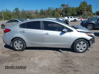 2016 Kia Forte LX with VIN KNAFK4A67G5508216, listed as a IAAI auction lot 41734076 with 107,584 mi miles. Bid and sale history available at carsss.com. Image 13.