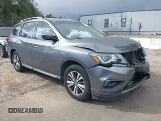 2017 Nissan Pathfinder S with VIN 5N1DR2MN3HC601112, listed as a IAAI auction lot 41949035 with 109,612 mi miles. Bid and sale history available at carsss.com. Image 1.