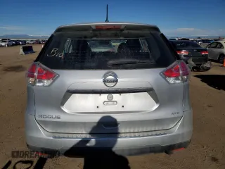 2016 Nissan Rogue SV with VIN KNMAT2MV4GP701543, listed as a Copart auction lot 52184365 with 159,065 mi miles and Salvage Title. Bid and sale history available at carsss.com. Image 6.